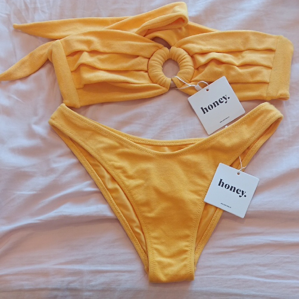 Honey swim Yellow Bikini Set